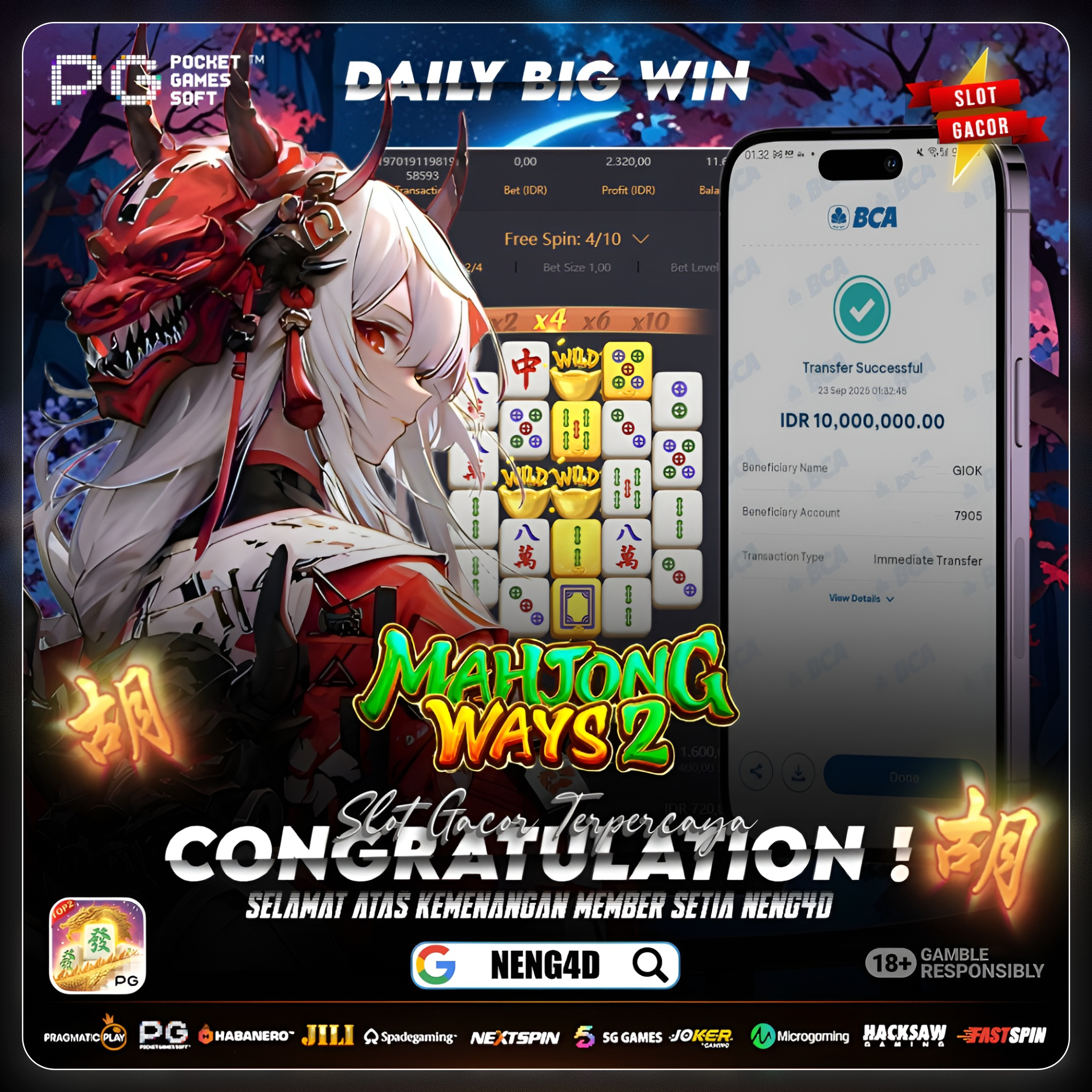 CUAN DI MAHJONG WAYS 2 WD 10 JUTA BARENG NENG4D