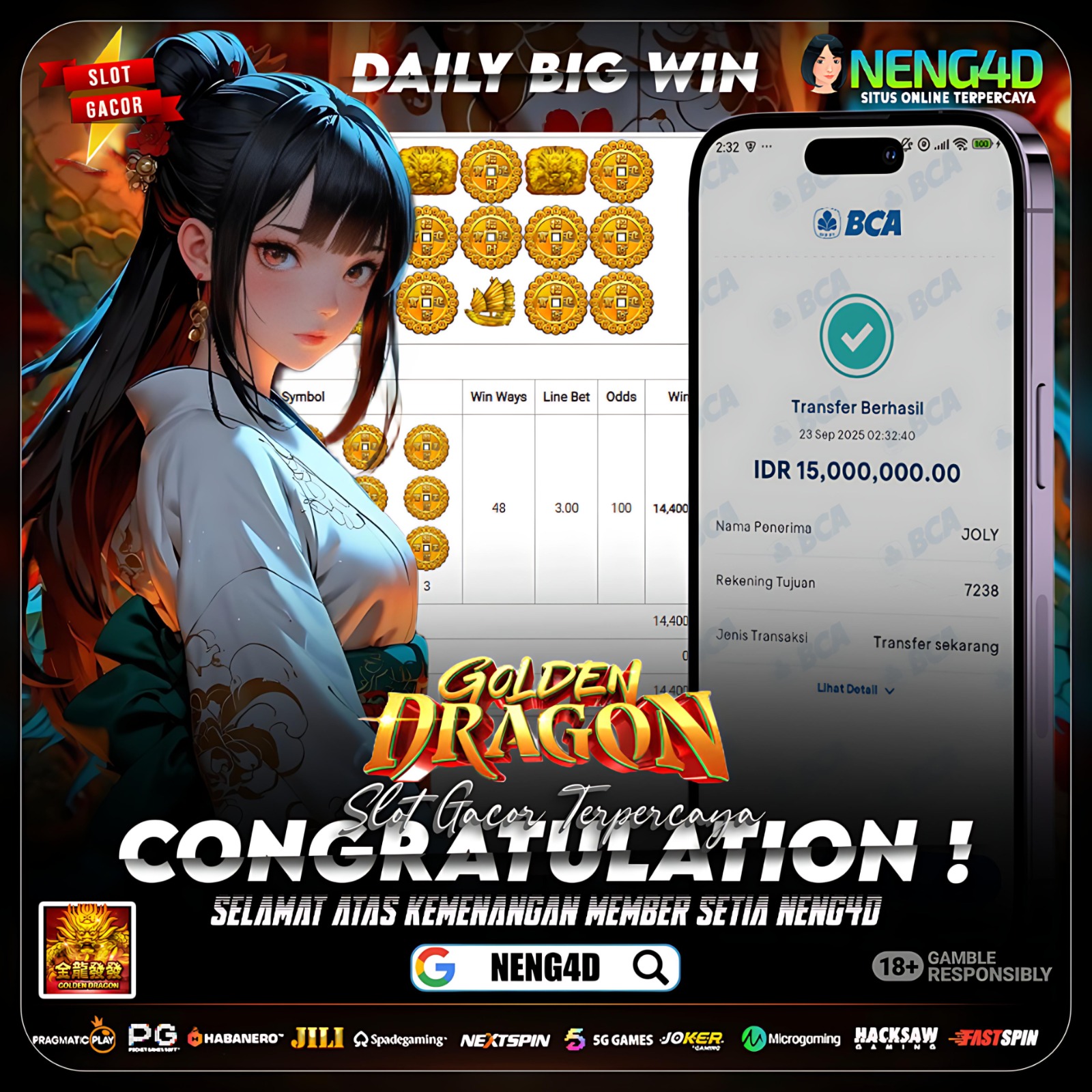 JOKER GAMING BAWA CUAN BARENG NENG4D