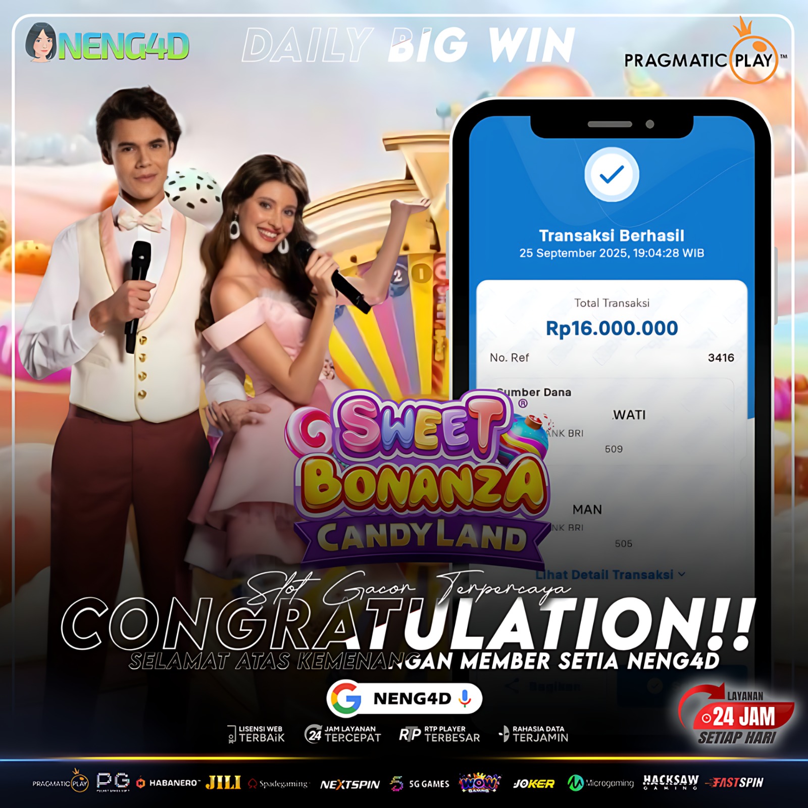 🍭PRAGMATIC PLAY - SWEET BONANZA CANDYLAND Rp.16.000.000