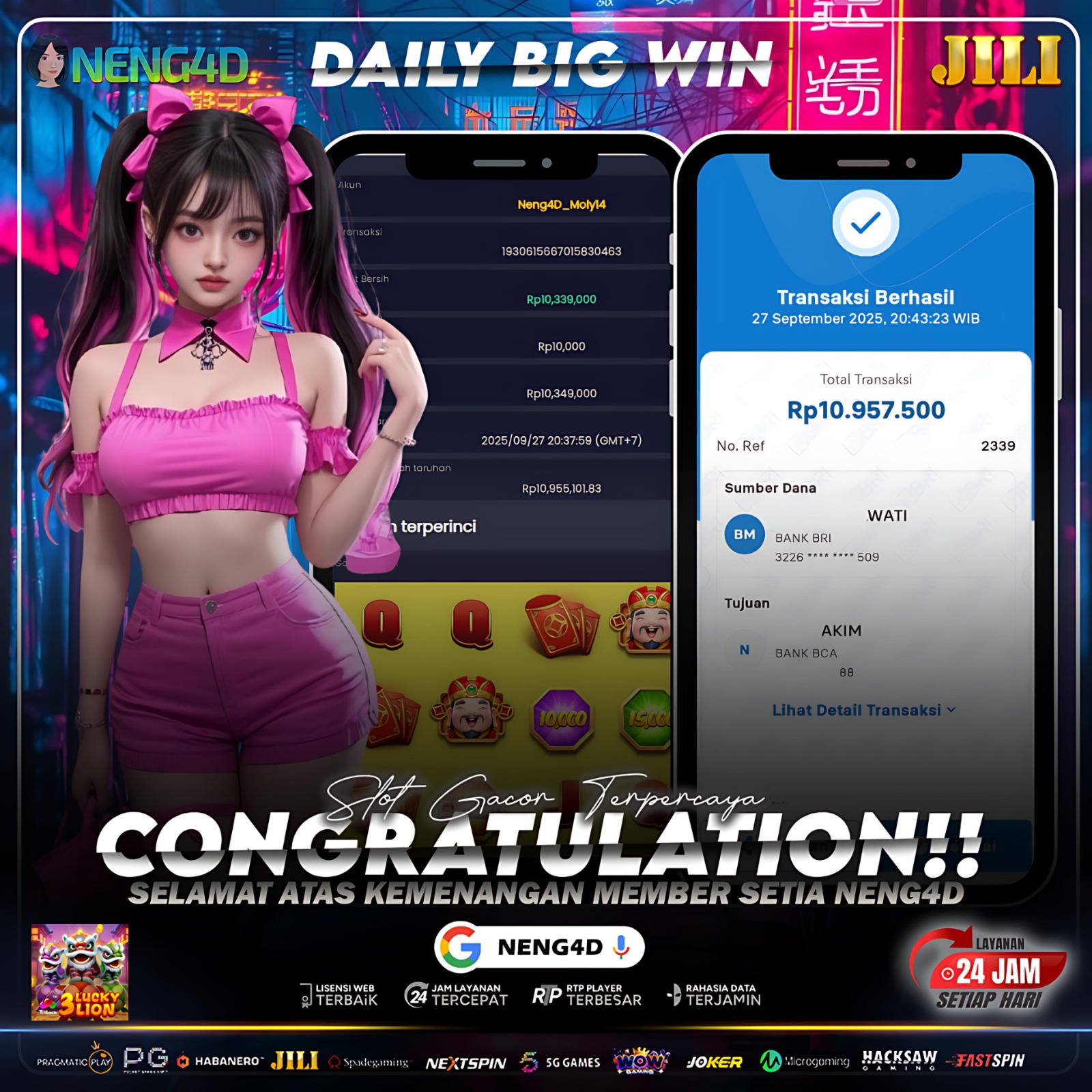 JILI - JACKP0T 3 LUCKY LION  Rp.10.349.000