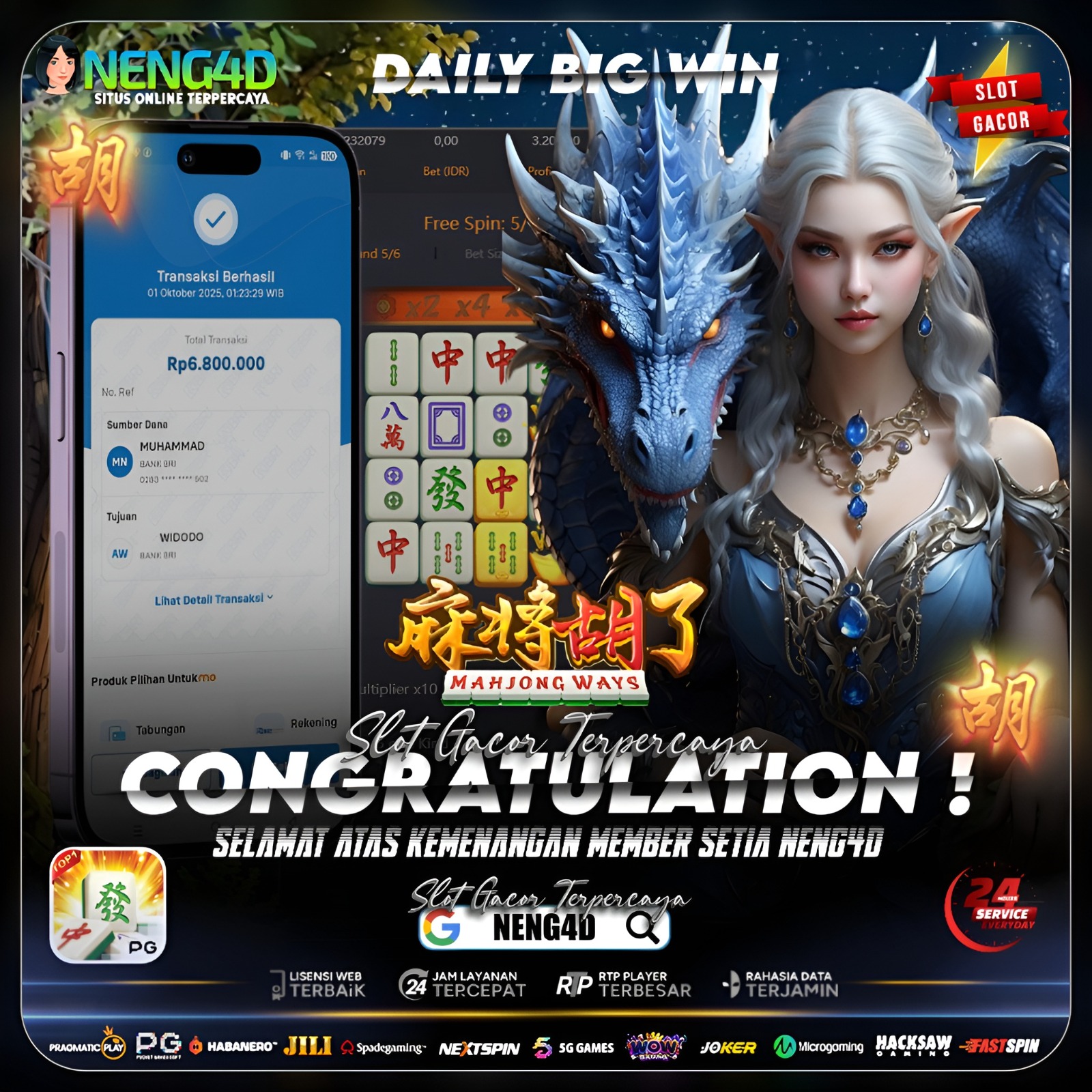 MENANG BESAR BARENG NENG4D DI MAHJONG WAYS 1