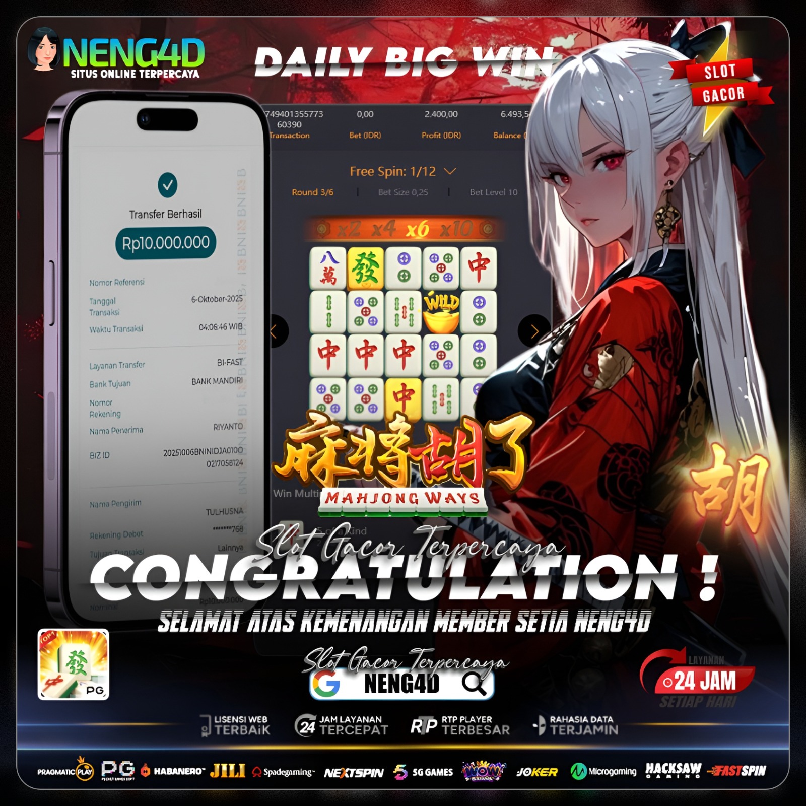 KEMENANGAN BEASR DI MAHJONG WAYS 1 BARENG NENG4D