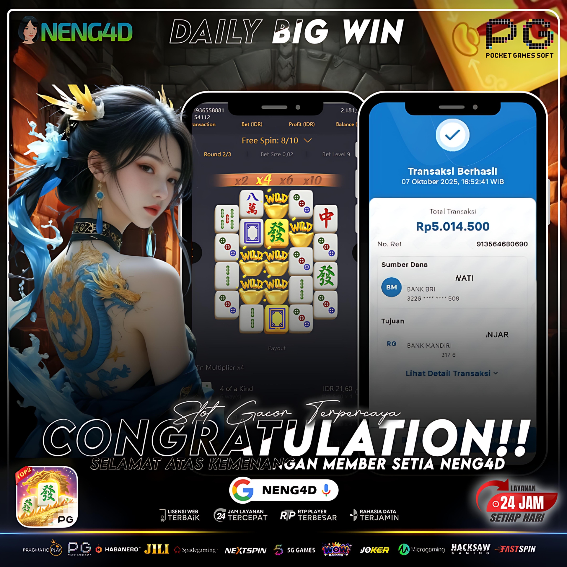 Ledakan Hoki Dahsyat! Mahjong Ways 2 Hadirkan Jackpot 5 Juta untuk Member Setia NENG4D