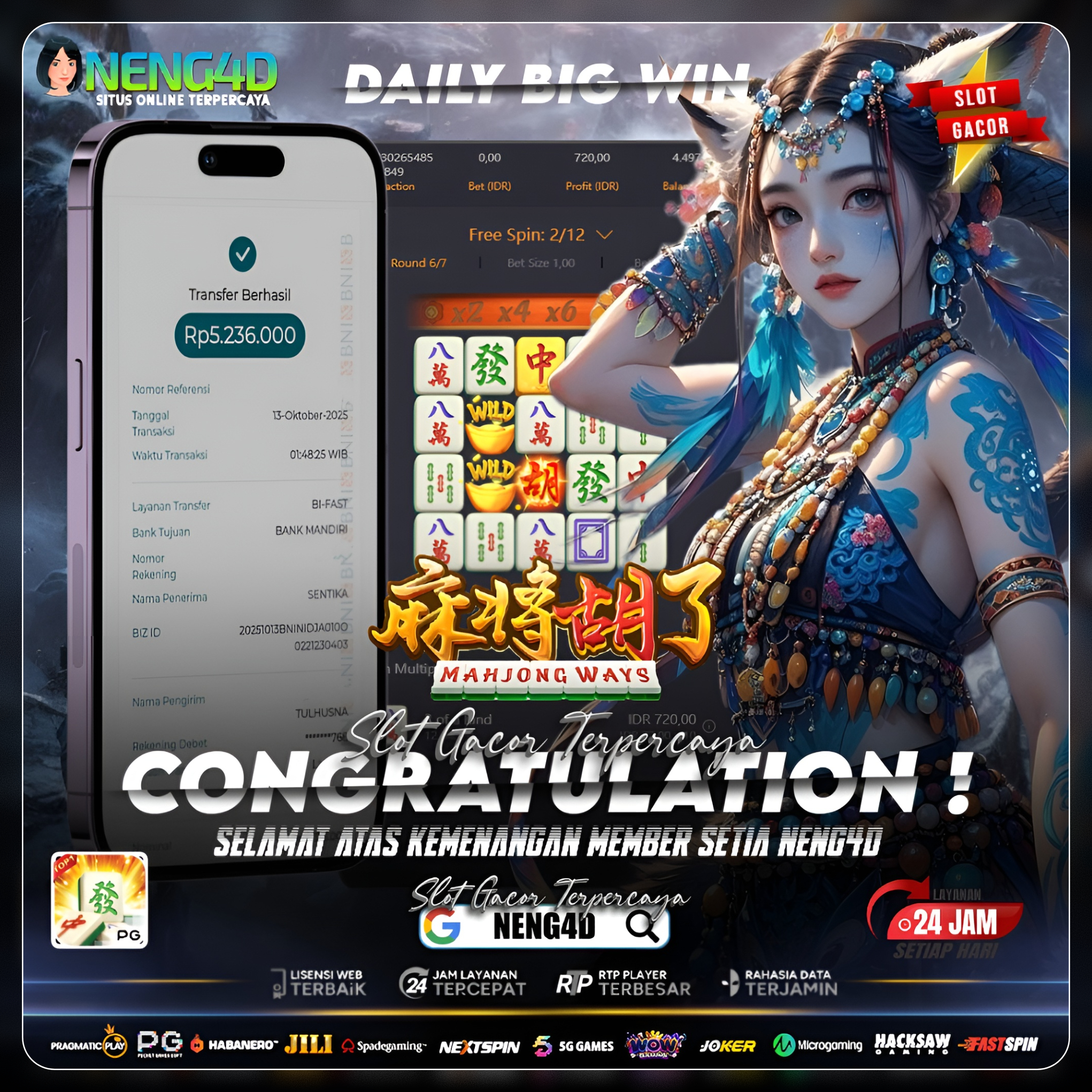 MENANG TERUS DI MAHJONG WAYS 1 BARENG NENG4D