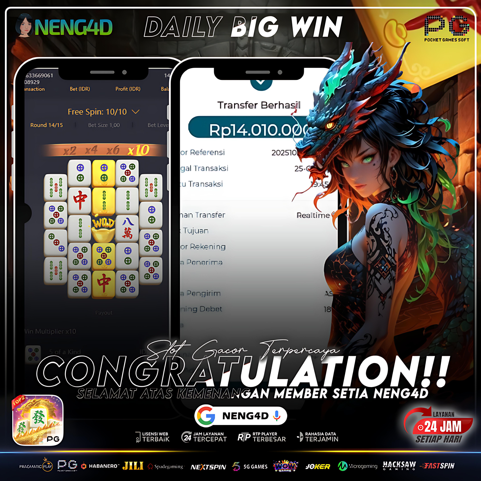 Ledakan Hoki Dahsyat! Mahjong Ways 2 Hadirkan Jackpot 14 Juta untuk Member Setia NENG4D