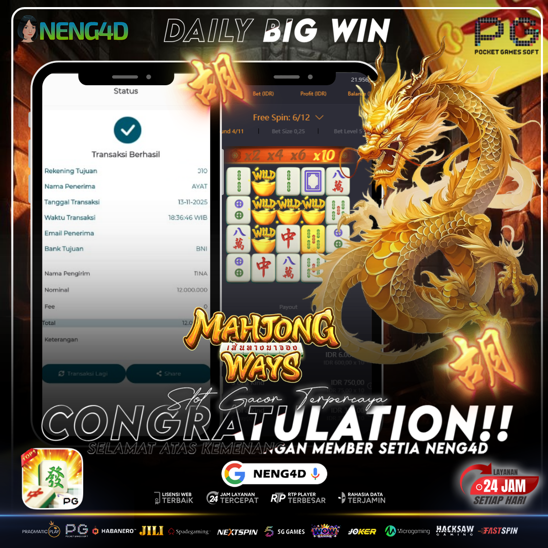 KEMENANGAN 12 JUTA DI MAHJONG WAYS PG SOFT