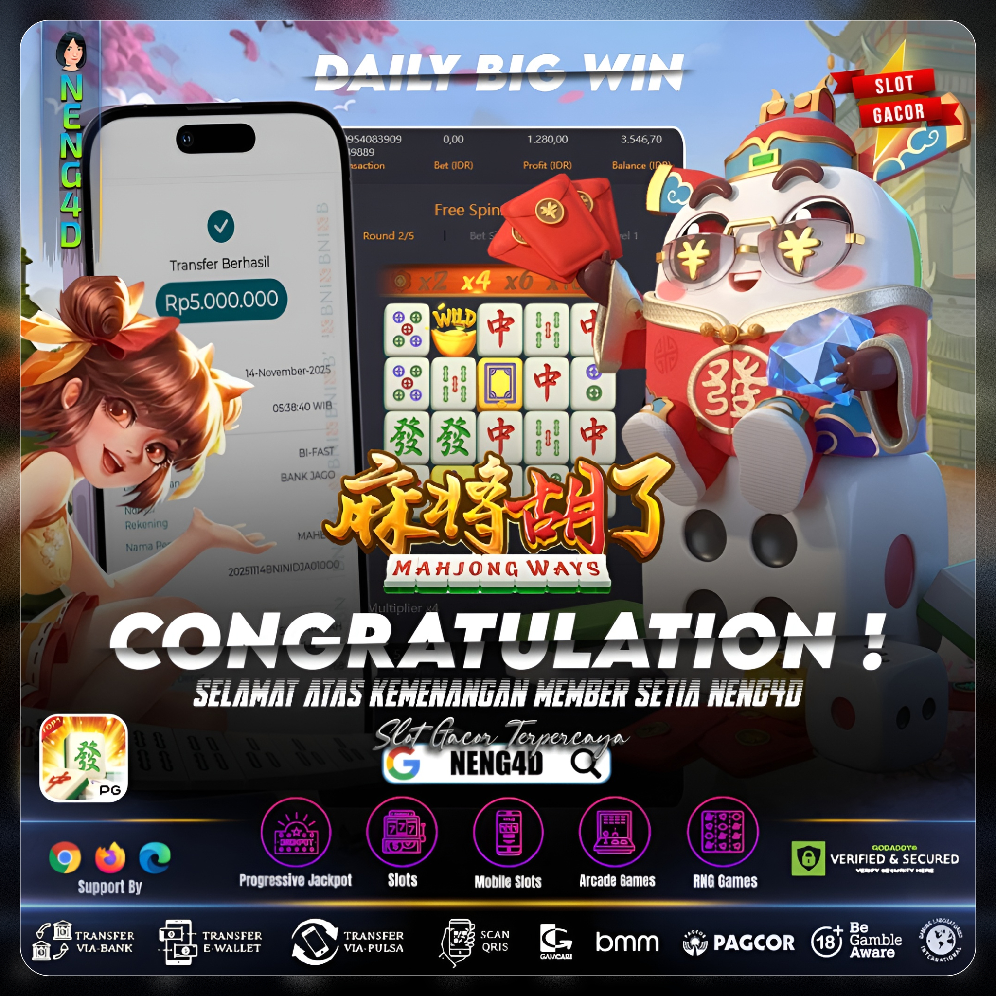 KEMENANGAN BESAR PADA MAHJONG WAYS NENG4D