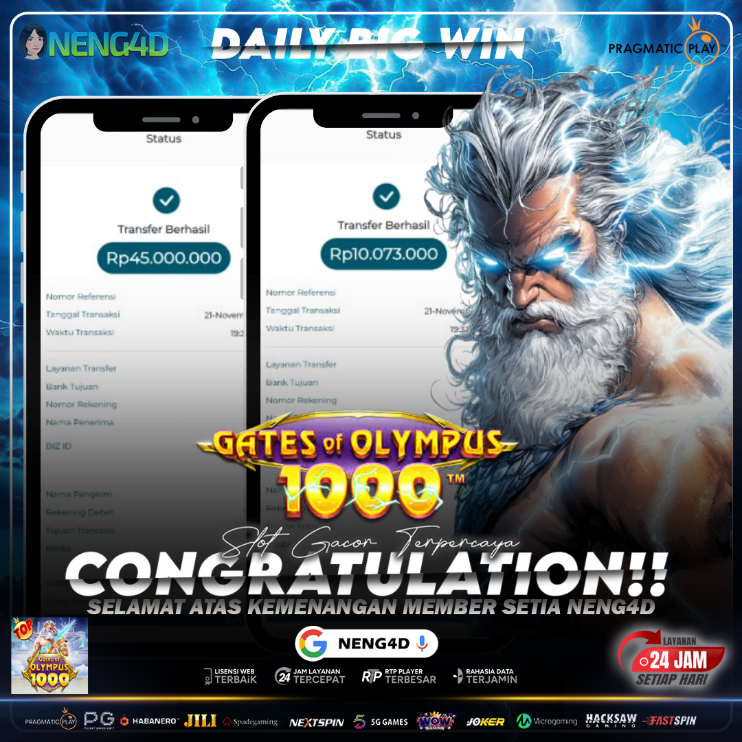MENANG BESAR BARENG NENG4D DI GATE OF OLYMPUS 1000