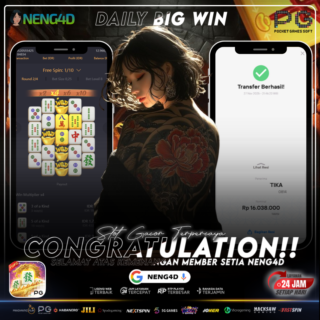 KEMENANGAN MEMBER SETIA NENG4D