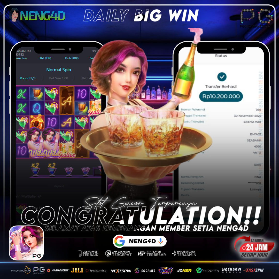 MENANG 10JT MAIN DI COCKTAIL NIGHTS PG SOFT